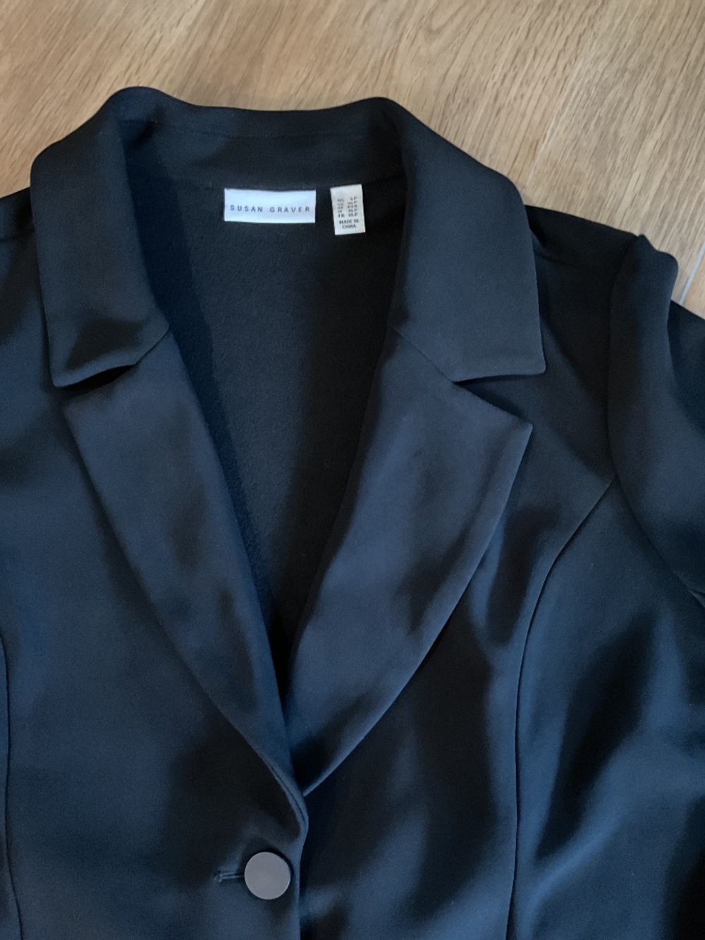 Susan Graver LP collar Blazer - Picture 2 of 5